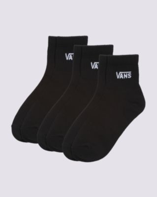 Vans Half Crew Socks (3 Pairs) (black) Women Black