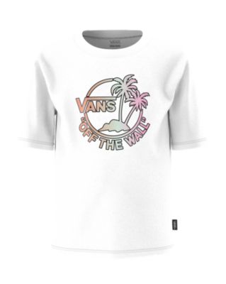 Vans Little Kids Palm Sun T-shirt(white)