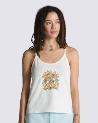 Vans Twisted Floral Halter Tank Top(marshmallow)
