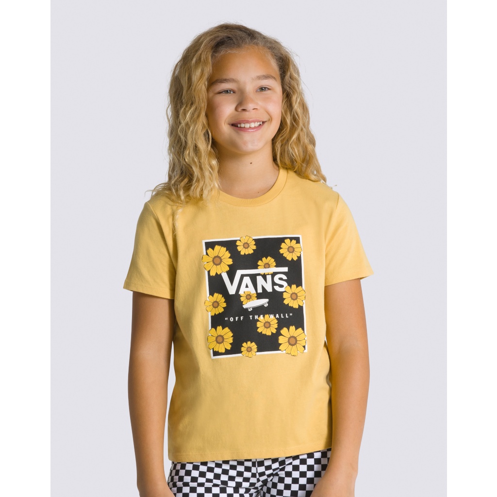 Animal Box Kids T-Shirt Crew Sunflower
