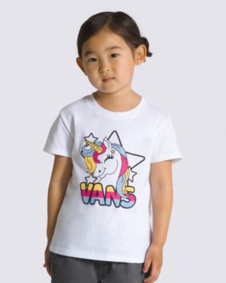 Vans Little Kids Unicorn T-shirt(white)