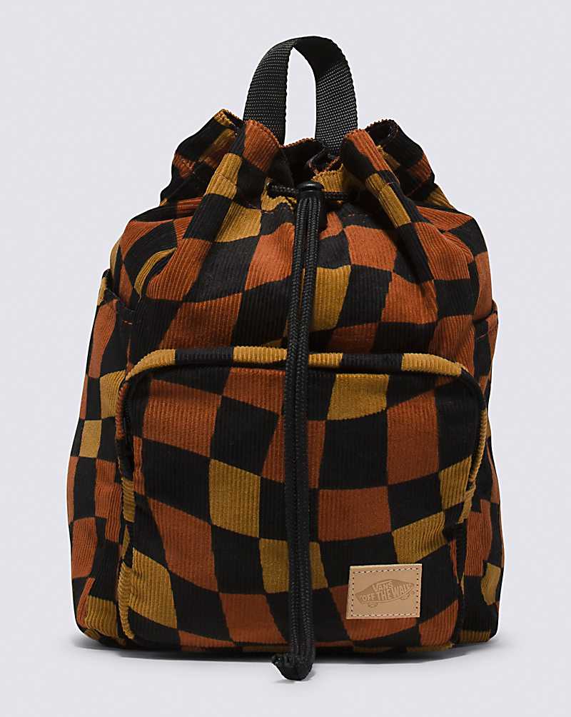Vintage Burberrys Small Backpack Black Checked Authentic 