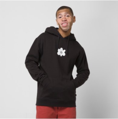 Flower Check Pullover Hoodie