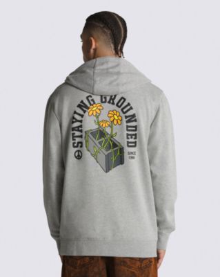 Vans Staying Grounded Pullover Hoodie(cement Heather)