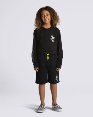 Kids Digital Flash Shorts(Black)