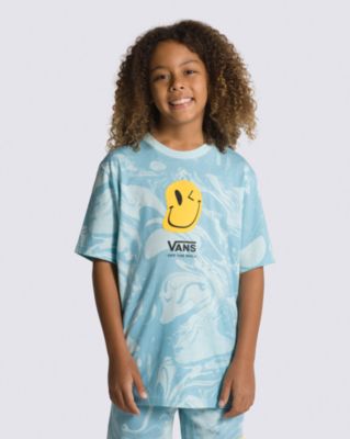 Vans Kids Marble T-shirt(blue Glow)