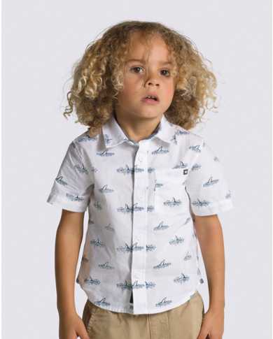 Little Kids Shark Fin Buttondown Shirt