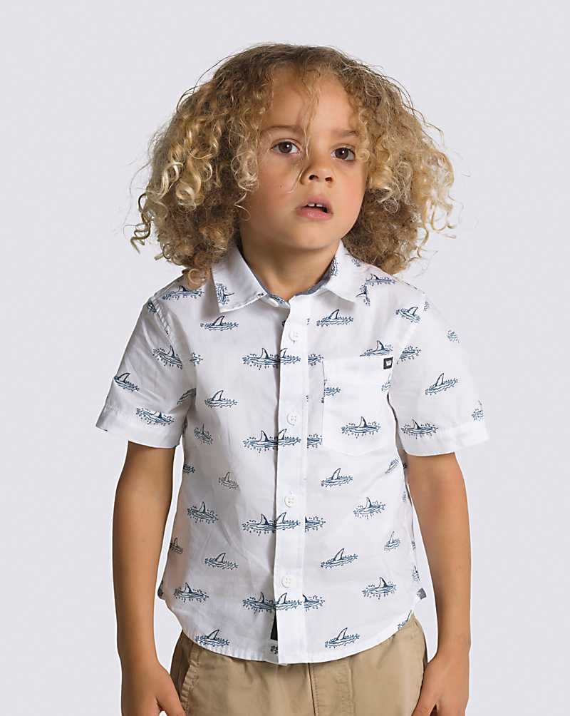 Little Kids Shark Fin Buttondown Shirt