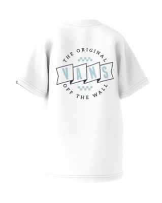 Little Kids Vans Banner Logo T-Shirt(White)