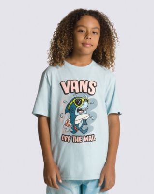 Kids Surf Shark T-Shirt(Blue Glow)