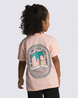 Vans Little Kids Old Skool Island T-shirt(tropical Peach)