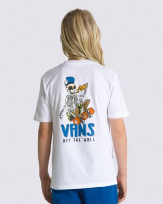 Vans Kids Skull Slice T-shirt(white)