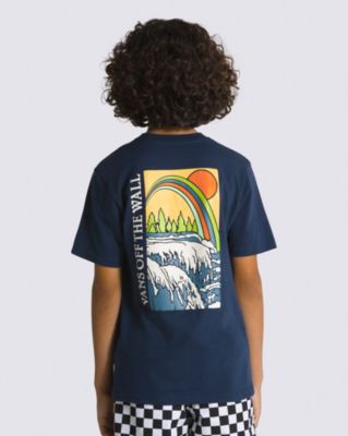 Vans Kids Rainbow Falls T-shirt(dress Blues)