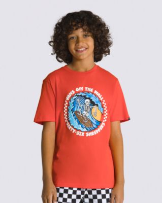 Vans Kids 66 Shredders T-shirt(orange. Com)