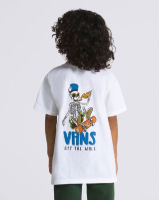 Vans Little Kids Skull Slices T-shirt(white)