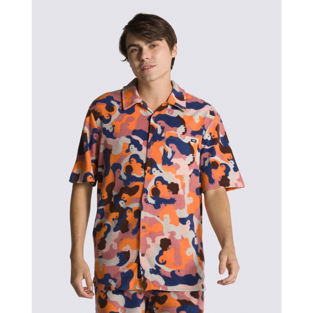 Orange camo store vans shirt