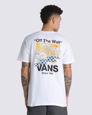 Checkerboard Blooming T-Shirt(White)