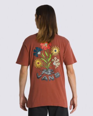 Concrete Floral Vintage T-Shirt(Burnt Henna)