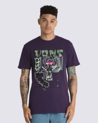 Matrix Fly Vintage T-Shirt(Violet Indigo)
