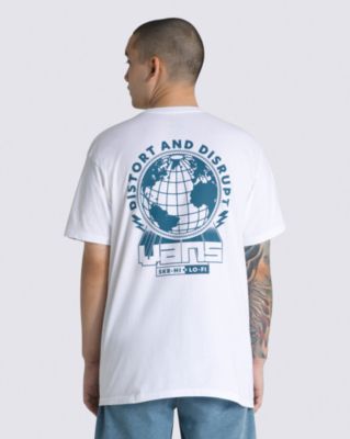 Distort And Disrupt Vans T-Shirt(White)