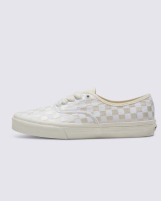 Vans Buty Authentic (embroidered Checker White) Unisex Bia?y