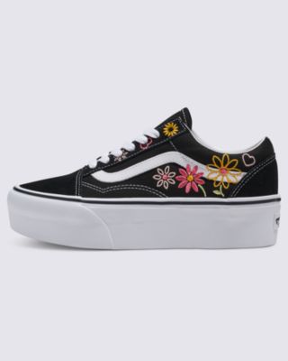 Vans Old Skool Stackform Shoe(embroidery Black/true White)