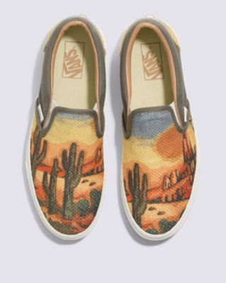 Vans Classic Slip-on Shoe(cali Tapestry/cactus)