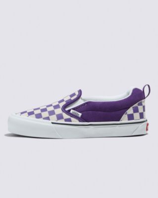 Knu Slip Checkerboard Shoe(Purple/White)
