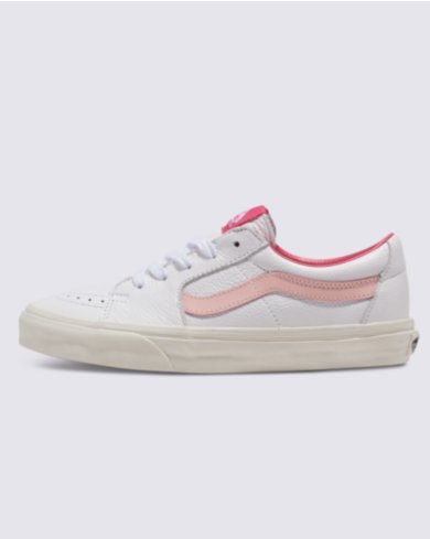 Vans with shops pink stripe