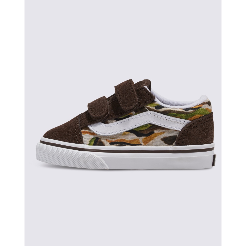 New Vans Old Skool Camo authentic Checkerboard Black Brown Sneakers