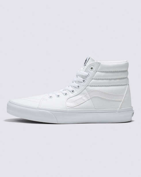 Vans Sk8-Hi Wide Shoe (Canvas True White)