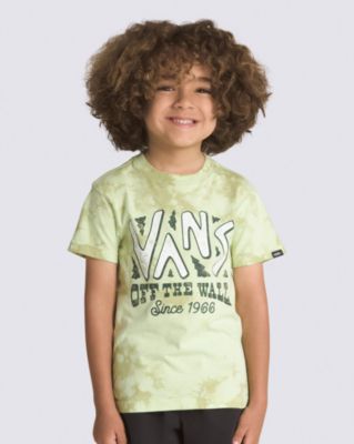 Vans Little Kids Trail Head Tie Dye T-shirt(shadow Lime)