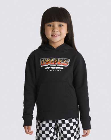Little Kids Up In Flames Pullover Hoodie