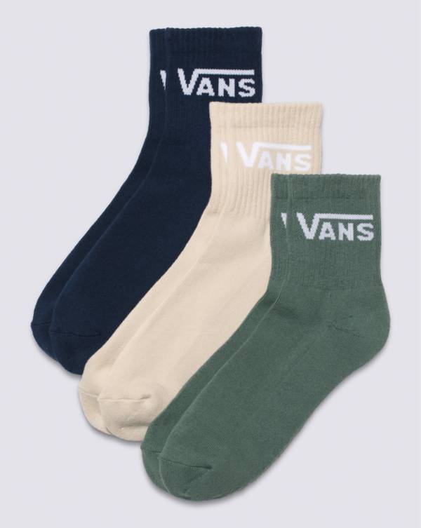 Classic Half Crew Sock 3-Pack in green.