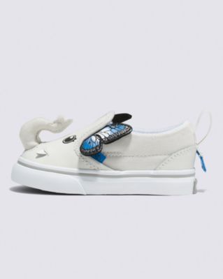 Vans Toddler Slip-on V Shoe(elephantastic Vaporous Grey/true White)