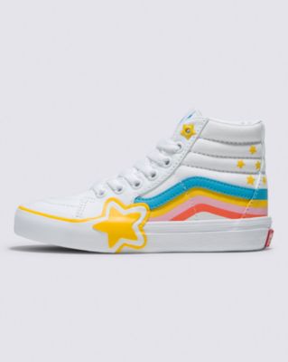 Kids Sk8-Hi Rainbow Star Shoe(Rad Rainbow True White/Multi)