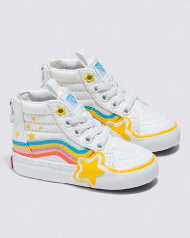 Toddler Sk8-Hi Zip Rainbow Star Shoe