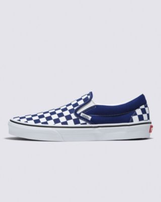 Vans Classic Slip-on Checkerboard Shoe(beacon Blue)