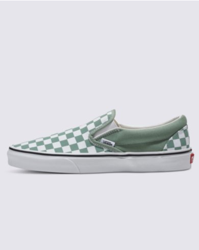 Green store checkered vans