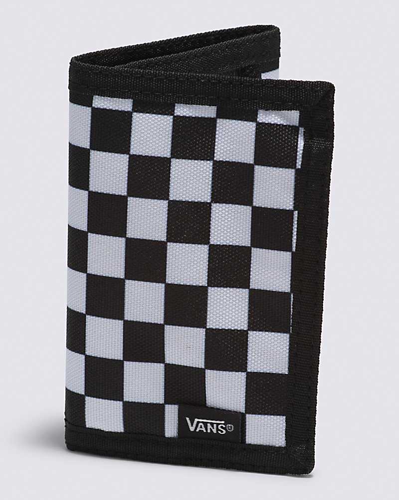 Vintage Checkerboard Pattern Wallet, Simple And Fashionable