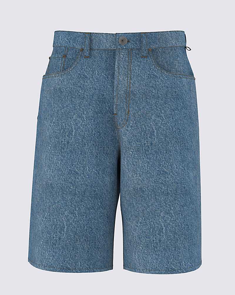 Baggy Jean Shorts in Crestford Wash