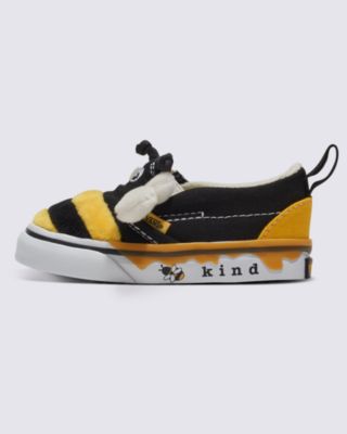 Vans Toddler Slip-on V Shoe(bee/black/yellow)