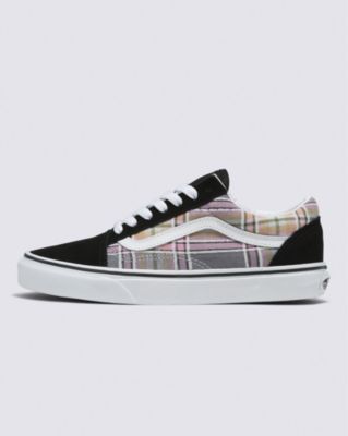 Navy blue checkered 2024 old skool vans