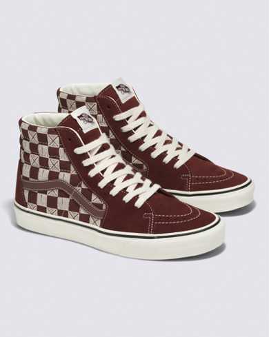 Sk8-Hi Stitch Checkerboard Shoe