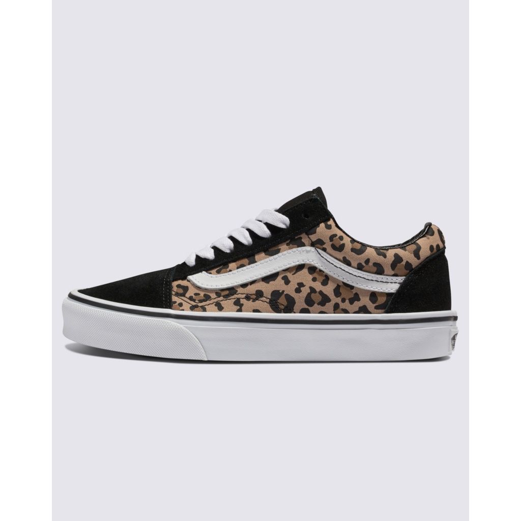 Leopard print black vans fashion