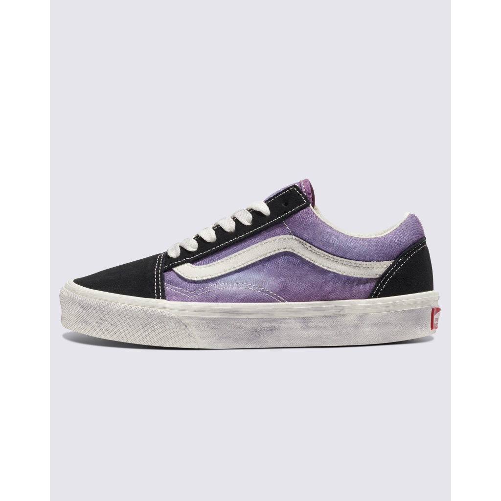 Old Skool Shoe in Wave Washed Purple Vans