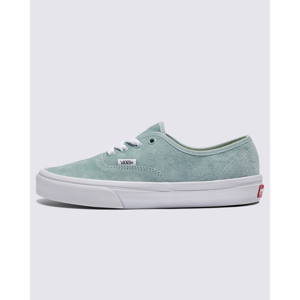 Authentic Pig Suede Shoe in Gray Mist Blue | Vans