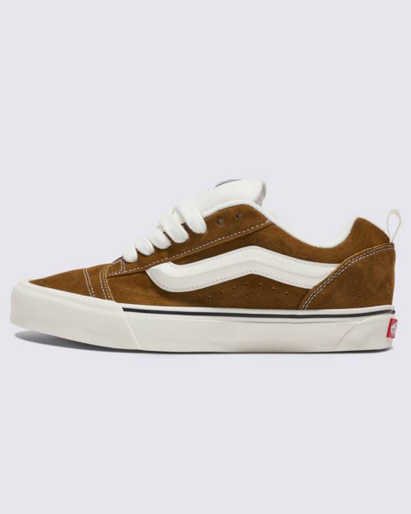 Knu Skool Suede Shoe in brown.