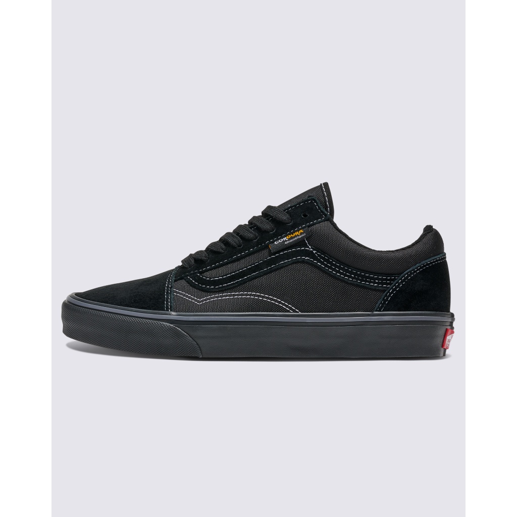 All black old shops skool vans platform