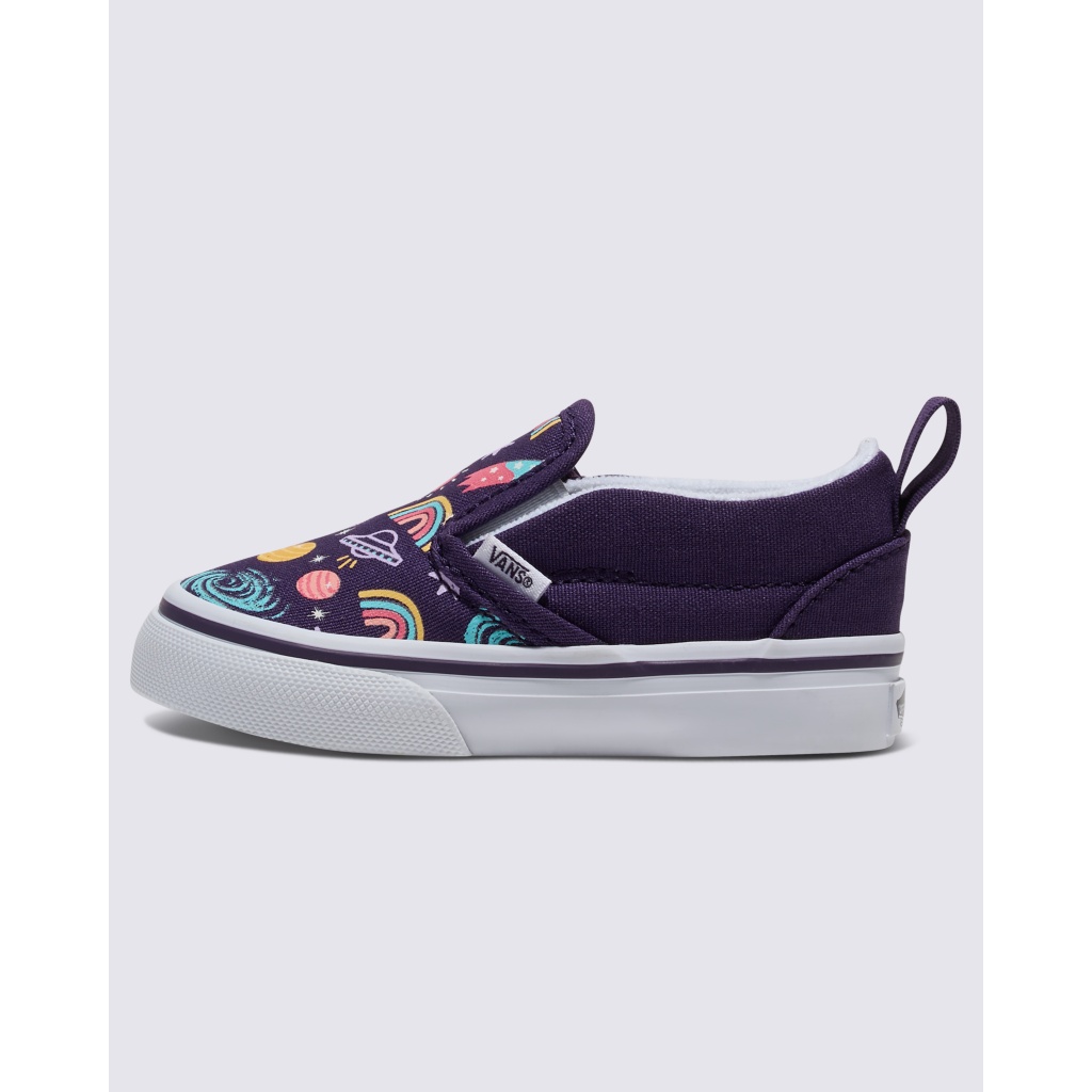 New Vans Classic Slip On Zap Skull Glow in the Dark Pink Purple deals Blue Sneakers